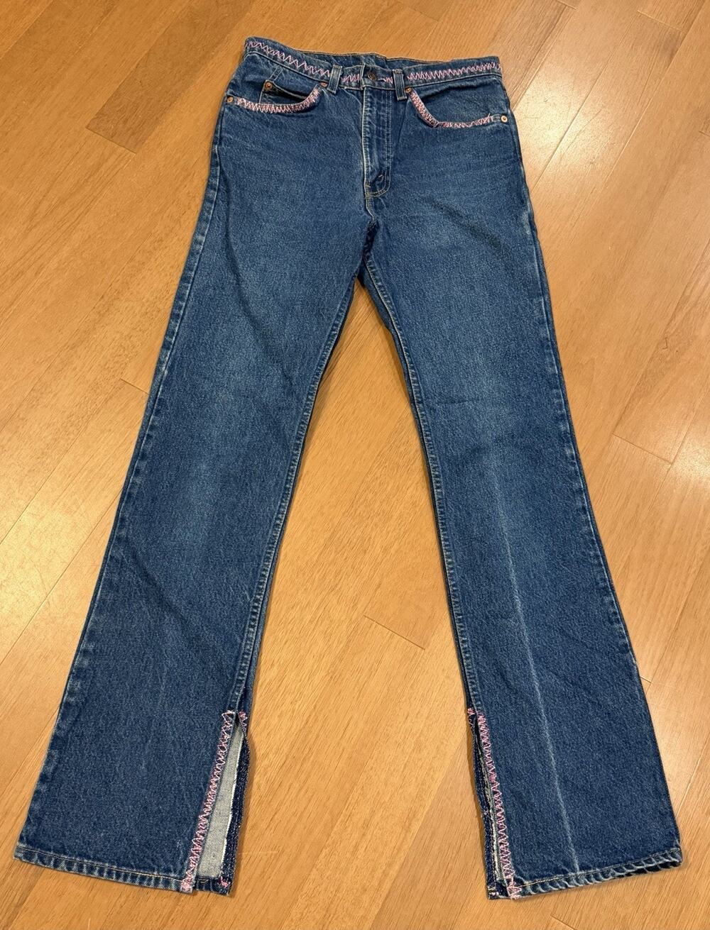 VTG 80s Levis 517 Womens 31x34 Orange Tab Boot Cut Jeans Custom USA SEPT 1989